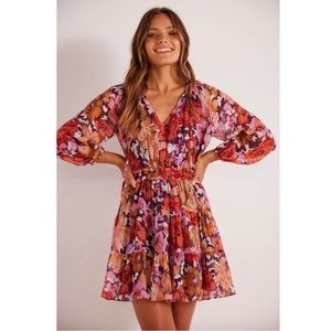 MINKPINK - Zanita Mini Dress - Bright Floral - Medium
